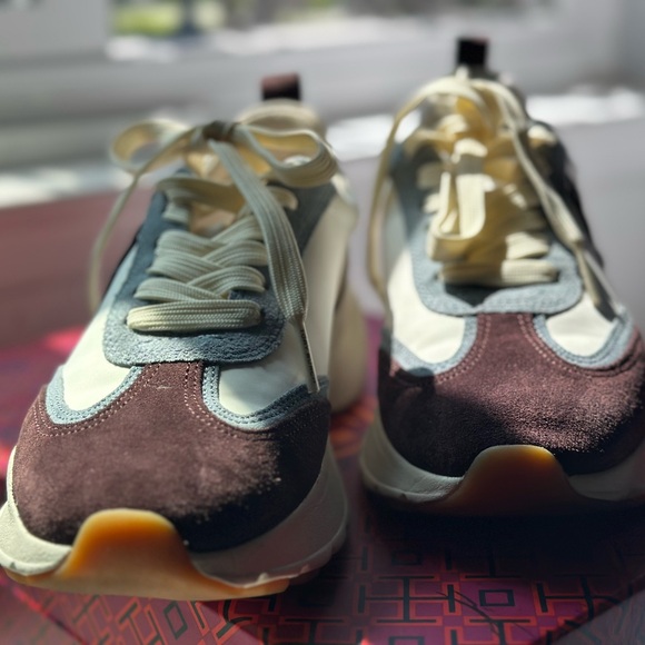 Tory Burch Good Luck Trainer white/plum size 5 - Picture 4 of 8